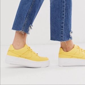 Nike Air Force 1 Sage Yellow Sneakers